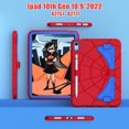 thumbnail image 2 of Kids Cases for iPad 10th Generation 2022,TECH CIRCLE Heavy Duty Shockproof Rugged Full Body Protective Sturdy Kickstands iPad 10.9 inch case with Pencil Holder for Kids Children Boys,Red+Blue, 2 of 8