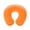 Orange, variant on 1Pcs Headrest Soft U Shaped Cushion Flight Inflatable Pillows Car Nursing Cushion Travel Pillow Support Neck