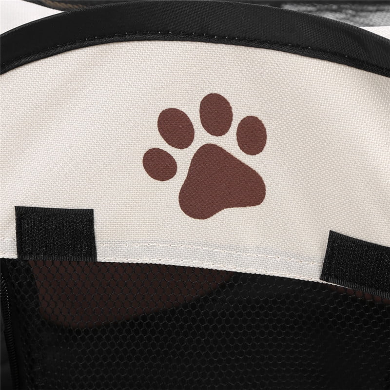 Pop-Up Foldable Dog Playpen, Coffee