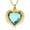 Gold/NavyBlue, variant on Simple Stone Heart Urn Pendant Cremation Jewelry for Ashes Keepsake Memory Necklace Memorial Jewelry