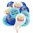 thumbnail image 5 of Father's Day Party Decorations Set,Banner Balloons Cake Toppers,1x flag raising,18x balloons,16x cake toppers,2x ribbons, 5 of 8