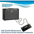 thumbnail image 3 of HQRP Multi-purpose 2-Button Guitar Amp Footswitch works with Peavey 03022910 03008010 03330850 Replacement fits TransTube Bandit DeltaBlues Supreme Head Ecoustic 112 Mark VIII amps, 3 of 7