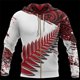 thumbnail image 4 of Sudadera con capucha y estampado 3D de helecho rojo maorí de Nueva Zelanda para hombre, novedad, sudaderas con capucha y sudaderas, abrigo deportivo con capucha, 4 of 5