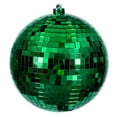 thumbnail image 1 of Adorno navideño con forma de bola de espejo verde de 20 cm de Vickerman, 1 of 1