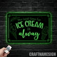 thumbnail image 4 of Craftnamesign Ice Cream Shop Metal Wall Art with LED Lights, Vintage Ice Cream, Home Decor and Gift, 4 of 5