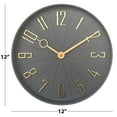 thumbnail image 4 of Westclox 12" Gray & Gold Modern Analog QA Wall Clock, 4 of 5