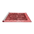 thumbnail image 2 of Ahgly Company Machine Washable Indoor Round Oriental Red Industrial Area Rugs, 8' Round, 2 of 4