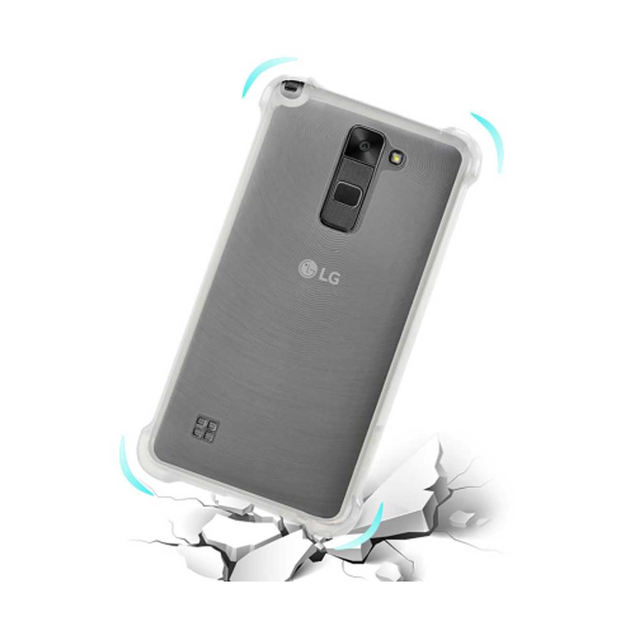 Lg Stylus 2 Clear Bumper Case With Air Cushion Protection In Clear - image 3 of 4