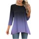thumbnail image 2 of mfyjkho Tops Para Mujer, Camiseta Estampada De Moda Para Mujer, Blusa Informal De Manga 3/4 Y Cuello Redondo Tops Y Blusas Para Mujer M, 2 of 6