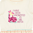 thumbnail image 4 of Inktastic I Have Been Promoted to Big Sister Pink Girls Toddler Dress, 4 of 5