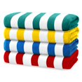 thumbnail image 1 of Kaufman - Toallas De Playa De Colores Brillantes | Toalla De Playa Grande De Gran Tamaño 100% Algodón | Toallas De Rayas Cabana Para Playa/Piscina/Jacuzzi | Juego De Toallas De Playa De Terciopelo Lig, 1 of 5