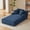 Blue, variant on Newest Sleeper Cloud Modern Corduroy Fully Assembled Chaise Lounge Chair,DARK GREY