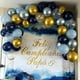 thumbnail image 5 of Globos de fiesta Togvu, azul marino y dorado, 60 paquetes de 30 cm con confeti, 5 of 7