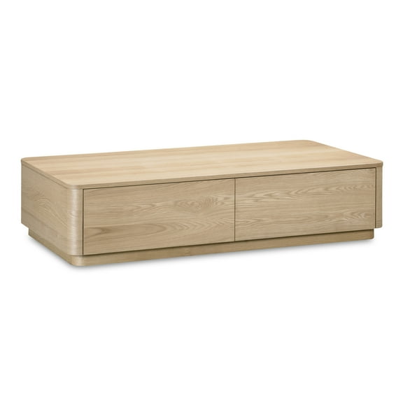 Moe's Home Collection Round Off Coffee Table Wood Natural