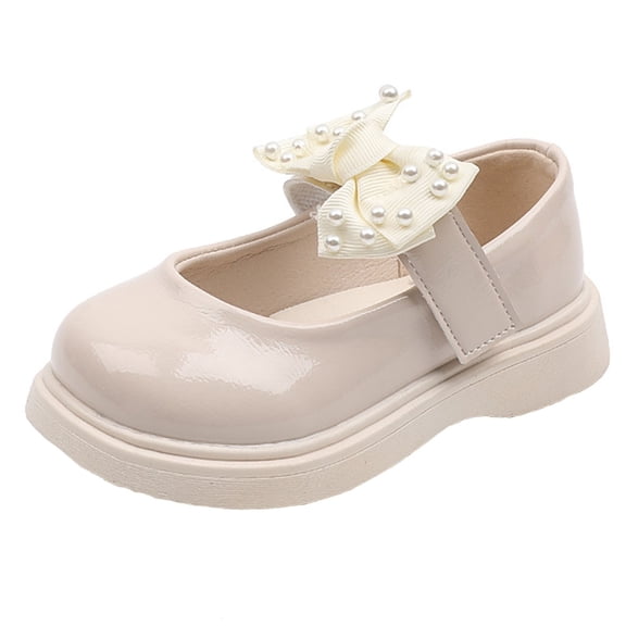 NOKIO Children'S Princess Dress Shoes Girls' Mary Jane Sandals Girls' Mary Jane Party Shoes Girls Sandals Children Shoes Pearl Bow Tie Princess Shoes Dance Shoes