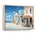 thumbnail image 2 of Designart "Greek Azure Street" Greece Floater Framed Wall Art Prints, 2 of 5