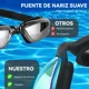 thumbnail image 3 of Gafas de natación antivaho de alta definición para adultos, 2 pares., 3 of 7