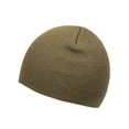 thumbnail image 2 of Top Headwear Solid Winter Short Beanies, Khaki, 2 of 4