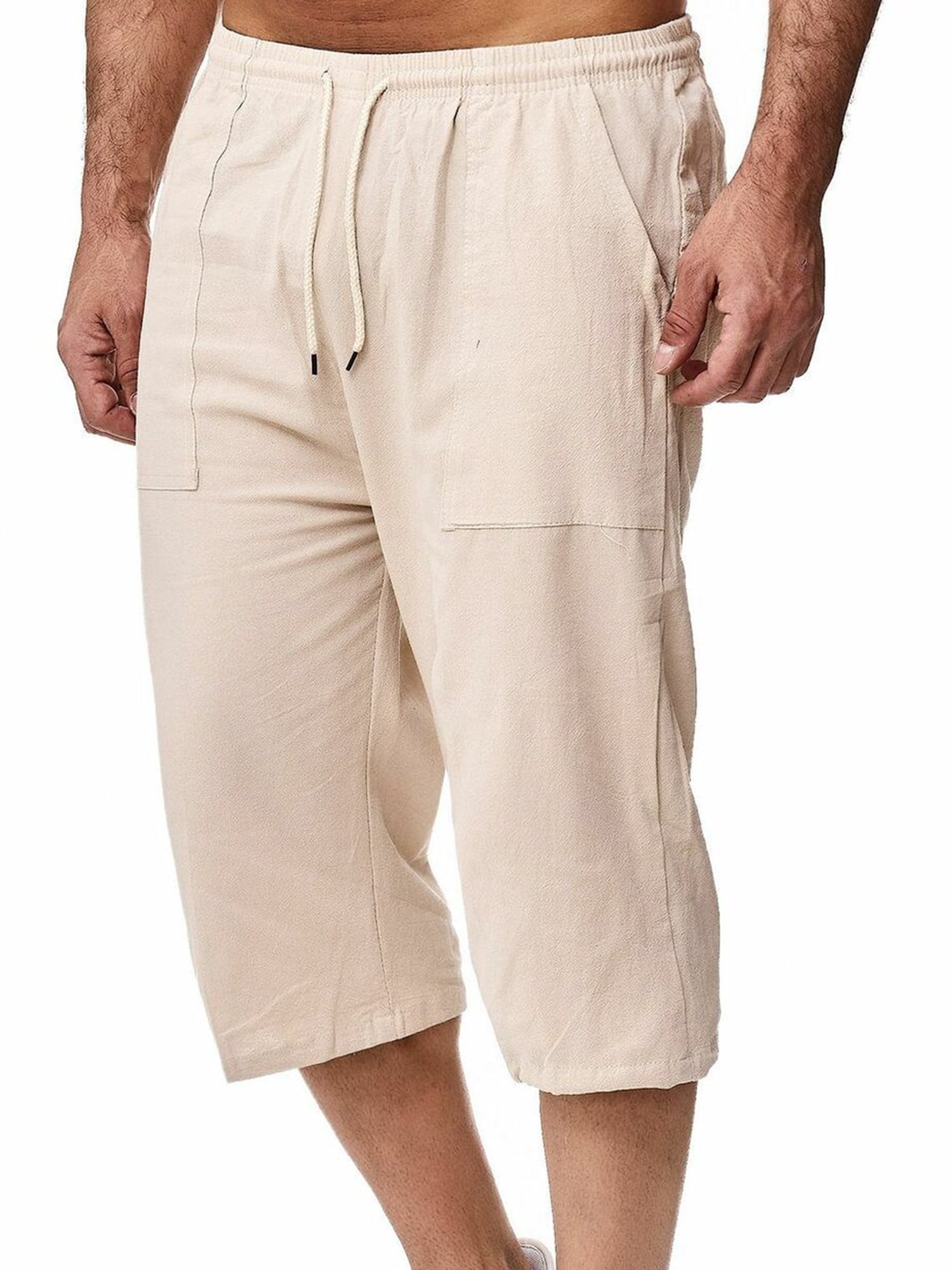 CVLIFE Men Linen Lounge Pant Casual 