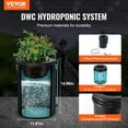 thumbnail image 2 of VEVOR DWC Hydroponics Grow System Deep Water Culture with Top Drip 1 Bucket 5Gal, 2 of 9
