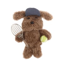 Gaiwos Dog Plush with Tennis Ball 5.3 inches, Adorable Sports Theme Dog Stuffed Animal, Ideal Birthday Gifts for Kids and Dog Lover