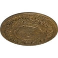 thumbnail image 3 of 33 7/8"OD x 2 3/8"P Rose Ceiling Medallion (Fits Canopies up to 13 1/2"), Hand-Painted Rubbed Bronze, 3 of 5
