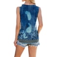 thumbnail image 5 of BadPiggies Women's Tank Tops Tie Dye Summer T Shirts Sleeveless Casual Loose Tunic Blouses, 5 of 8