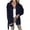 Navy, variant on Lindreshi Shackets for Women 2025 Fall Women's Casual Woolen Button Cardigan with Sleeve Lapel and Pocket Coat Tops