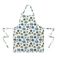 thumbnail image 2 of White Elephant Pattern Apron-Garden Aprons for Women with Pockets-Cotton Linen Waterproof Kitchen Cooking Gardening Aprons Adjustable for Kitchen,Cooking,BBQ and Salon 33x27 Inch, 2 of 7