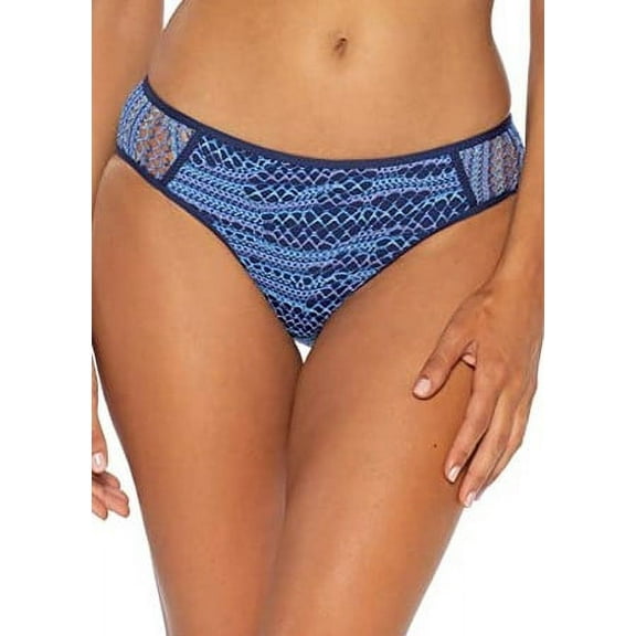 Becca by Rebecca Virtue Women's Reveal Crochet Tab Side Hipster Bikini Bottom Size Small