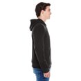 thumbnail image 3 of J America Adult Triblend Full-Zip Fleece Hood, 3 of 3