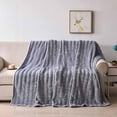 thumbnail image 2 of PATLOLLAV Winter Throw Blanket,Luxury Fluffy Queen Comforter,Warm Winter Comforter Queen Size,Faux Fur Queen Size Bedding Set,Plush Fuzzy Comforter Set for All Seasons,59×40 Inch, 2 of 5