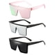 thumbnail image 1 of Gafas de Sol Dollger Cuadradas Sobredimensionadas para Mujer y Hombre Rosa Negro, 1 of 8