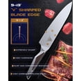 thumbnail image 4 of 8 Inch Chef Knife, Full-Metal Kitchen Knife with Ergonomic Handle, High-Carbon Stainless Steel Chef’s Knife for Home & Pro Cooking, Precision Cutting, Gift-Ready Packaging, 4 of 4