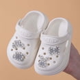 thumbnail image 4 of MDUKONU Toddler Boys Girls Garden Clogs Cartoon Slides Shoes On Slipper Water Sandals For Little Kids White, 4 of 6