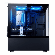 WIWB Gaming Desktop PC, R5-4500 RX 6500 XT 16GB DDR4 RAM, 512GB SSD Black