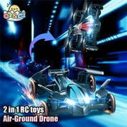 UNO1RC 2in1 Mini Drone Air-Ground Flying Car 2.4G Dual Mode Racing Professional RC Car Quadcopter Drone Children Off-road Toy Drone - Blue & Red