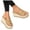 Yellow, variant on Espadrilles We𝖽ge Sandals for Women Comfort Round Open Toe Mules Shoes S𝗅ip On Backless Casual Slippers V𝗂ntage Fashion Sandles for Summer Vacation Beac𝗁
