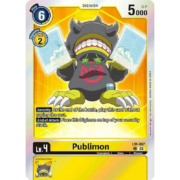 Digimon Exceed Apocalypse Common Publimon LM-007 (English Exclusive)