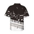 thumbnail image 3 of Goofa Piano Keys With Musical Notes Hawaiian Shirt for Men, Unisex Summer Beach Casual Short Sleeve Button Down Shirts,Aloha Tropical Floral print shirt-3X-Large, 3 of 9