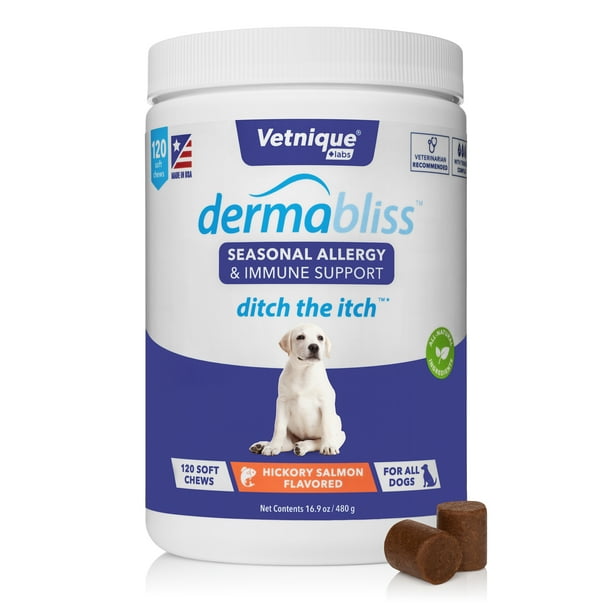 Dermabliss Seasonal Allergy & Immune Support Supplement Dog Itch Relief