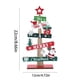 thumbnail image 3 of Centro de Mesa Navideño de Madera con Muñeco de Nieve y Papá Noel | Decoración Navideña | Decoración para Fiestas | 22 × 12 Cm | Madera Roja | 1 Unidad, 3 of 7