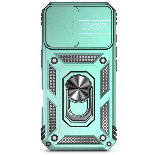 Estuche GANGXUN para iPhone 16, soporte giratorio 360°, estilo mecánico y magnético