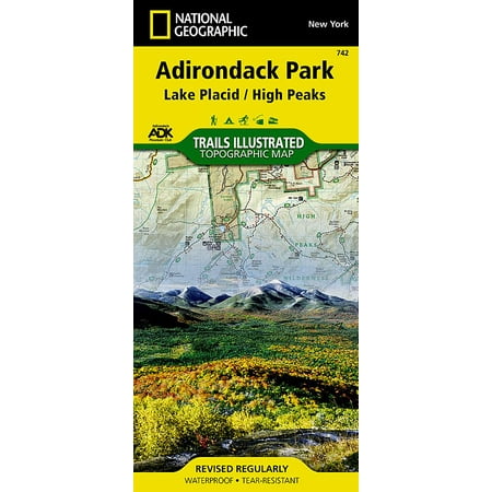 Adirondack High Peaks Map - National geographic maps: trails illustrated: lake placid, high peaks: adirondack park - folded map: 9781566953573
