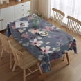 thumbnail image 2 of Pioneer Flower Floral Print Pattern Rectangle Tablecloth 60"x84",Waterproof Polyester Rectangle Table Cloth, Wipeable Spillproof Polyester Tablecloth for Dining, Camping, Indoor and Outdoor, 2 of 5