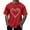 Red, variant on Fnnxeal Mens T-Shirts Casual Short Sleeve Grahpic Crew Neck Summer Pink Shirts for Men Size L