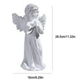 thumbnail image 2 of Desktop Decor,Baby Angel Resin Cherub Statue Garden Miniature Statue Cute Angel Sculpture Memorial Statue Gold White Cherub Sculpture, 2 of 8