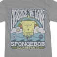 thumbnail image 2 of Spongebob Squarepants Yoga Women's Heather Gray Graphic Sleep Shirt-XL, 2 of 3