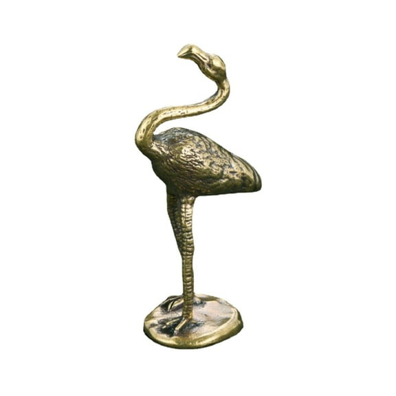 Statue Brass Flamingo Ornament Animal Toys Desktop Decoration Collection'