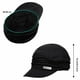 thumbnail image 2 of Guardurnaity Gorros de boina para mujer, gorros con estilo, gorros informales con estilo, gorro octogonal clásico, boinas plisadas con visera, ropa Sombreros Negro, 2 of 6